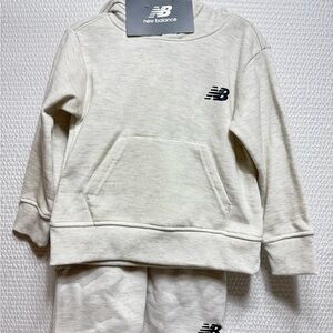 New Balance Cream Hoodie and Pants Set